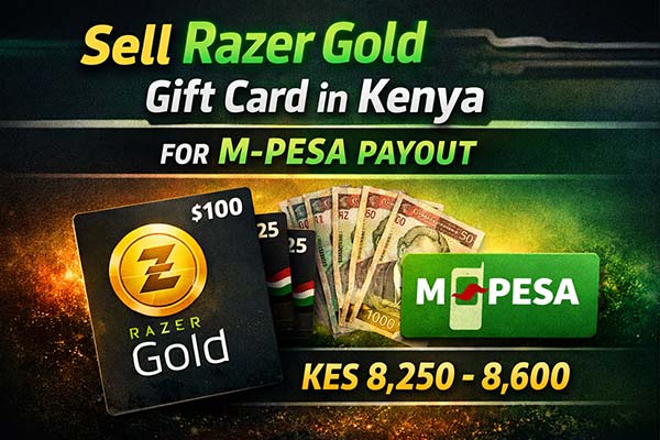 How to Sell Razer Gold Gift Card in Kenya for M-PESA