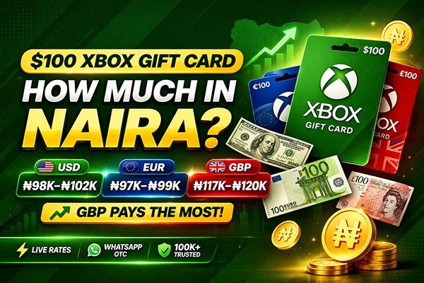 How Much is a $100 Xbox Gift Card in Naira?
