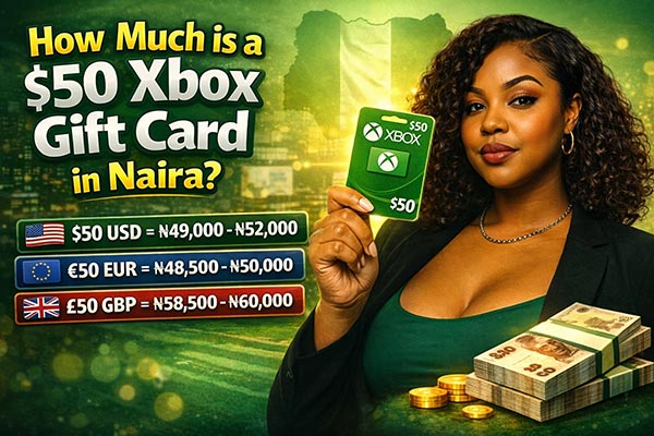 How Much is a $50 Xbox Gift Card in Naira?