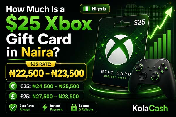How Much Is a $25 Xbox Gift Card in Naira? (2026 Rate)