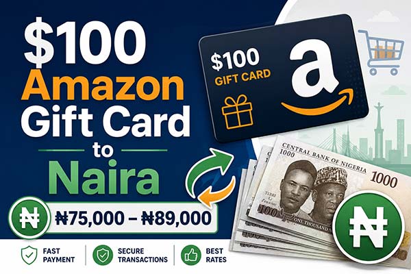 How Much is a $100 Amazon gift card to Naira?