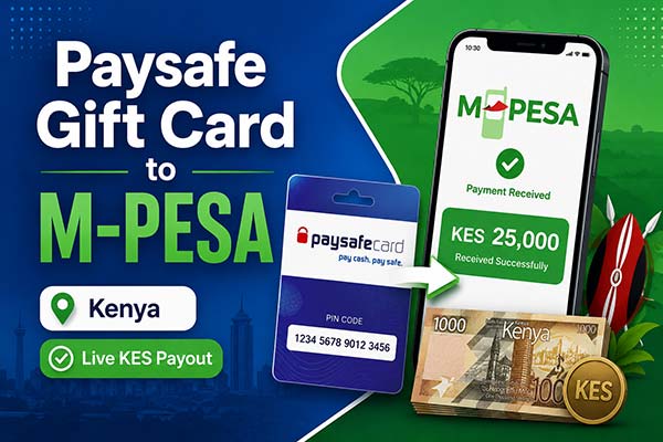 How to Sell Paysafe Gift Cards for M-PESA in Kenya