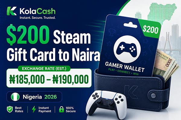 How Much is a $200 Steam Gift Card in Naira?